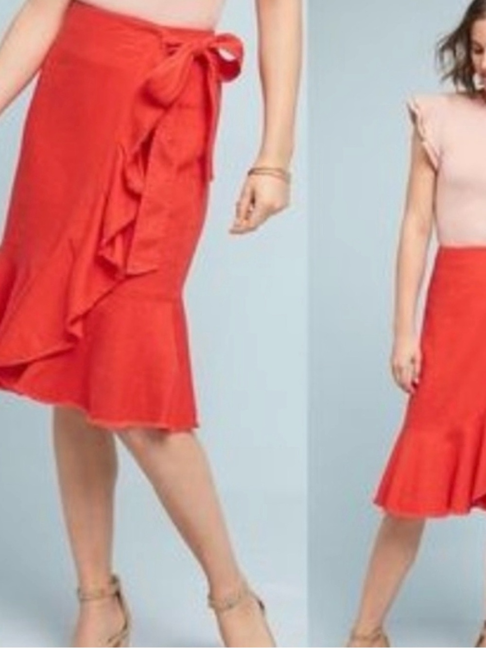 Anthropologie Holding Horses Ruffle Wrap Skirt - Picture 2 of 12